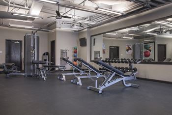 Fitness Center With Modern Equipment at The Villas at Northstar, Michigan